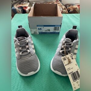 Adidas Kids Light Gray Sneakers